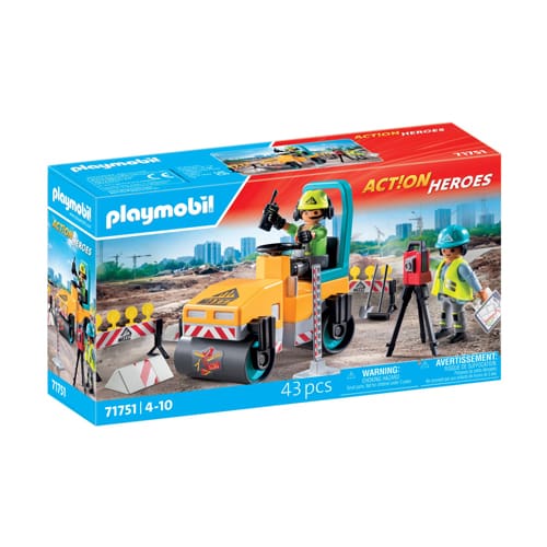 PLAYMOBIL 71751 Action Heroes Road Construction Team
