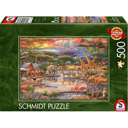 Paradise under Mount Kilimanjaro Puzzle (500 Pieces)