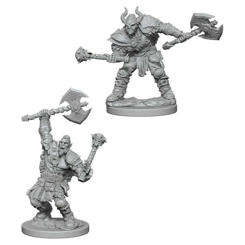 Pathfinder Deep Cuts Unpainted Miniatures (Wave 3): Half-Orc Male Barbarian