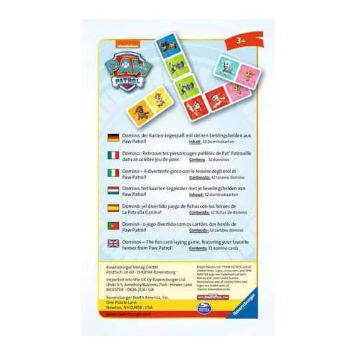 Paw Patrol Dominoes
