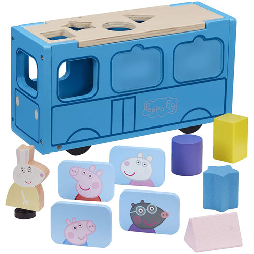 Peppa Pig Wooden School Bus