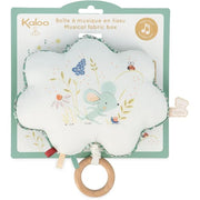 Petites Chansons - Musical Fabric Box - Green Mouse