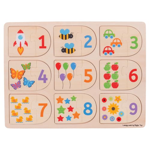 Picture & Number Matching Puzzle