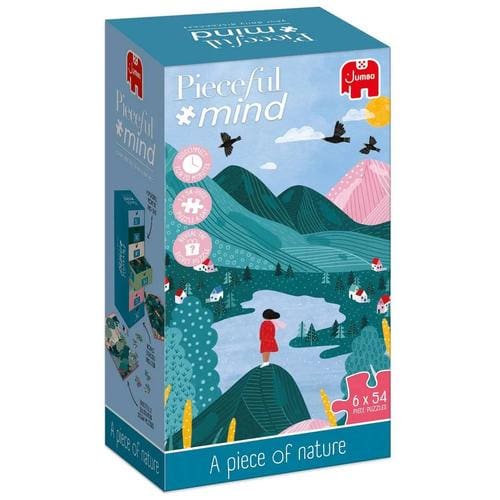 Pieceful Mind - A piece of Nature Puzzle (6x 54 Pieces)