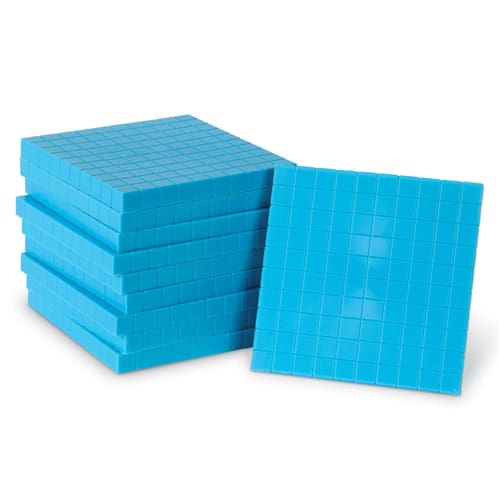 Plastic Base Ten Flats (Set of 10)