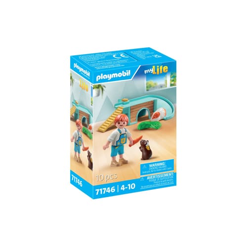 Playmobil 71746 My Life Boy With Guinea Pig