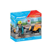 Playmobil 71752 Action Heroes Construction Worker With Pneumatic Drill