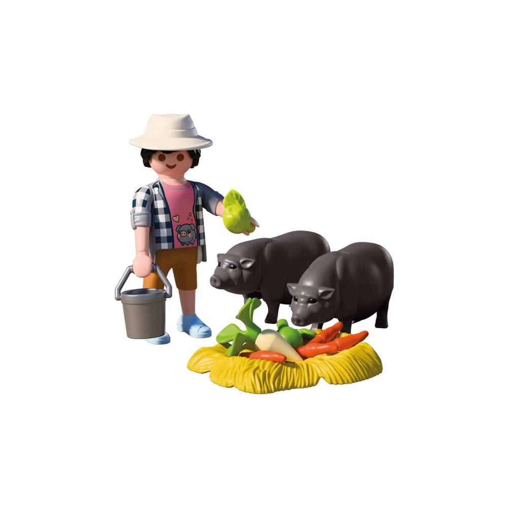 Playmobil: Farmer with Potbellied Pig