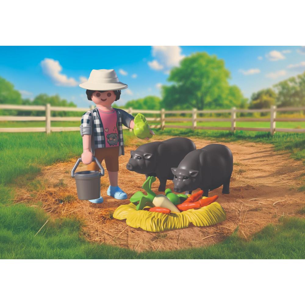 Playmobil: Farmer with Potbellied Pig