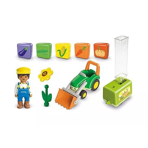 Playmobil: JUNIOR: Tractor with Load and Drop Planter