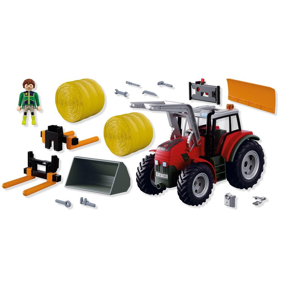 Playmobil: Large Tractor with Hay Bales