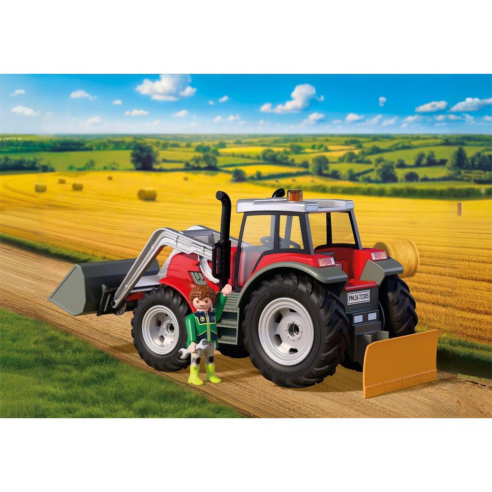 Playmobil: Large Tractor with Hay Bales