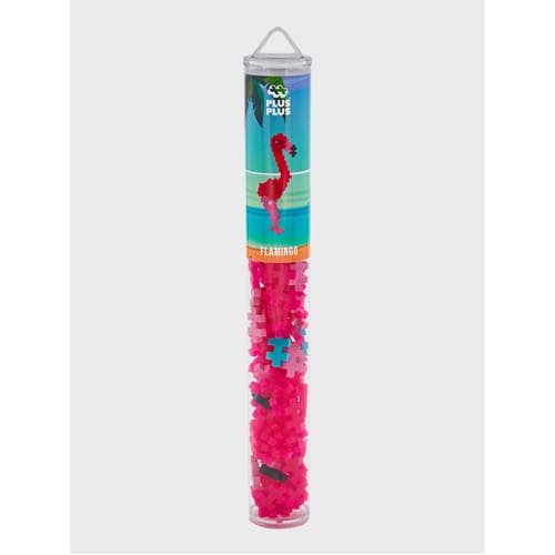 Plus-Plus BIG Tube Flamingo / 15 pcs