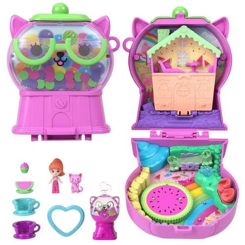 Polly Pocket Core Compact: Watermelon Gumball Kitty