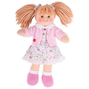 Poppy - Blonde Hair/Flower Dress/Pink Cardi