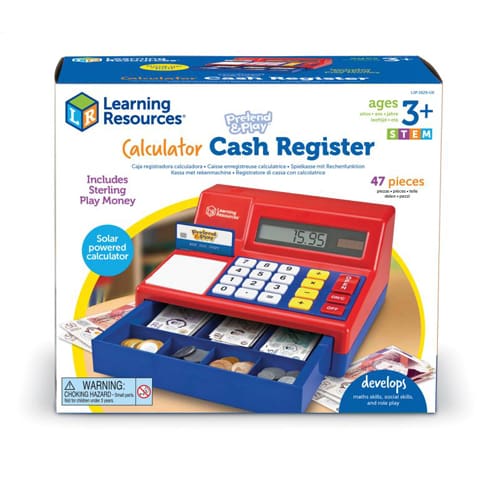 Pretend & Play Calculator Cash Register with UK Currency