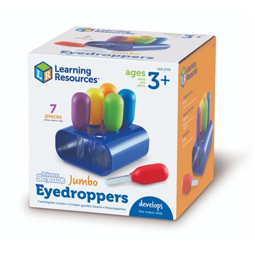 Primary Science Jumbo Eyedroppers with Stand