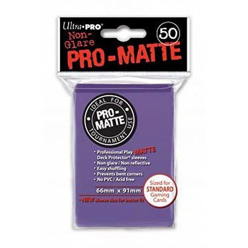 Pro Matte Purple Deck Protector Sleeves