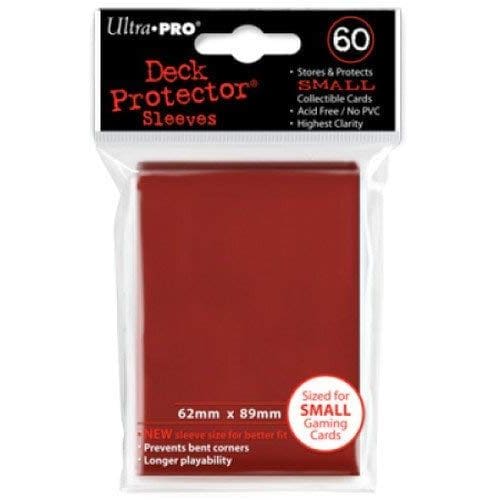 Pro Matte Small Red Deck Protector Sleeves