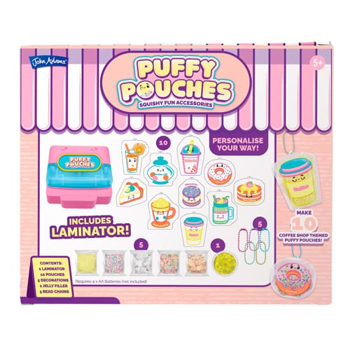 Puffy Pouches Themed Set - Coffee Shop
