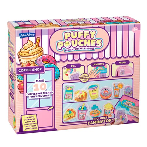 Puffy Pouches Themed Set - Coffee Shop