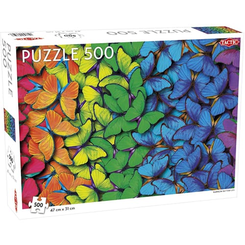 Rainbow Butterflies Puzzle: 500 pieces