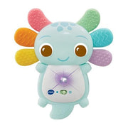 Rainbow Colours Axolotl Teether Blue