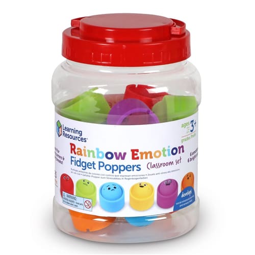 Rainbow Emotions Fidget Poppers Set of 24