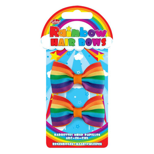 Rainbow Hair Bows