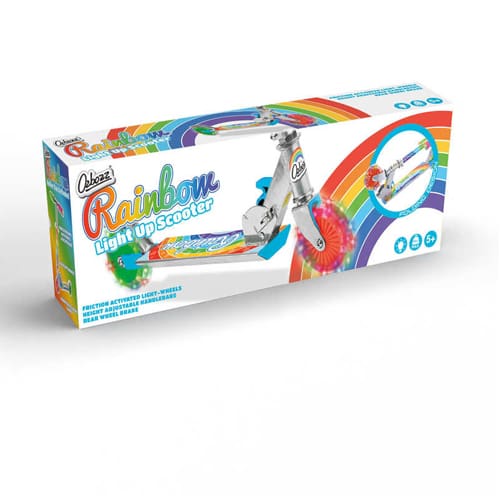 Rainbow Scooter With Flashing Wheels