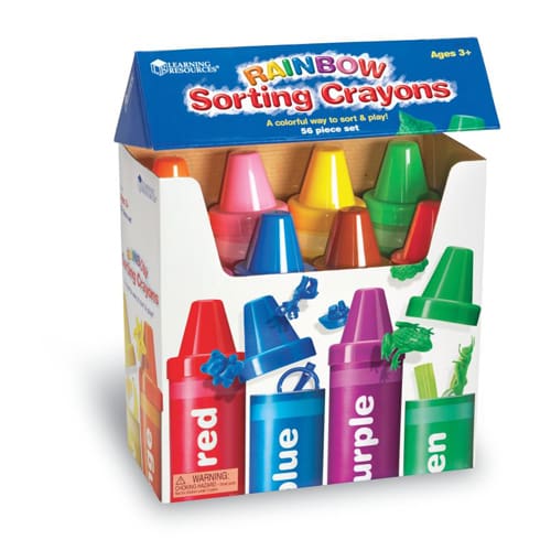 Rainbow Sorting Crayons