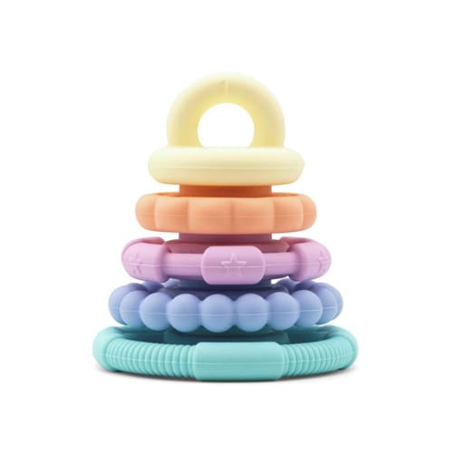 Rainbow Stacker & Teether - Pastel