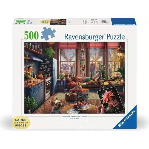 Ravensburger Cozy Boho Studio 500 Piece Large Format Jigsaw Puzzle