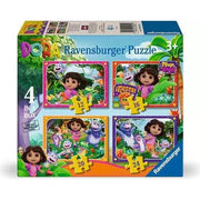 Ravensburger Dora 4 in a Box (12, 16, 20, 24 Piece) Jigsaw Puzzles