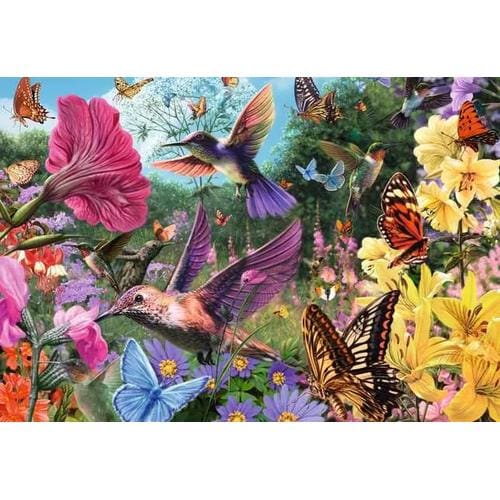 Ravensburger Feel Well & Puzzle - Hummingbirds and Butterflies, 200 Piece