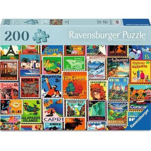 Ravensburger Feel Well & Puzzle - Travel Stamps, 200 Piece