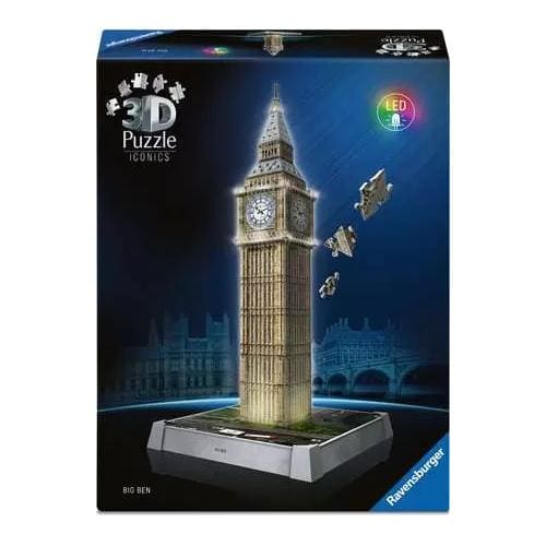 Ravensburger Iconics Big Ben - Light Up 216 Piece 3D Jigsaw Puzzle