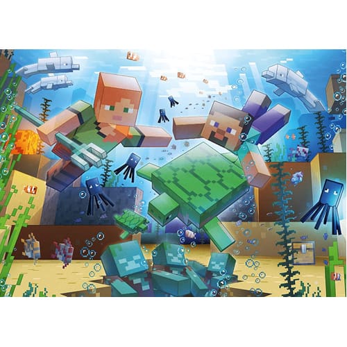 Ravensburger Minecraft Mosaic 1000 piece Jigsaw Puzzle | Toy Street
