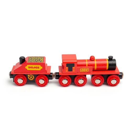 Red Engine + Coal Tender