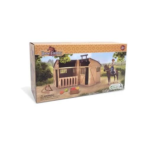 Rider & Accessories with Horse & Stable Box Set