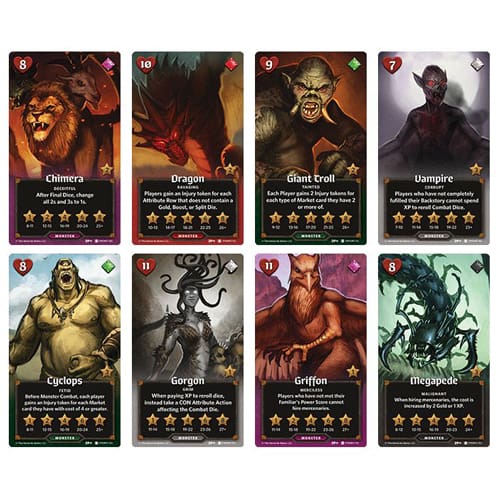 Roll Player: Lenticular Monster Cards (with new abilities)