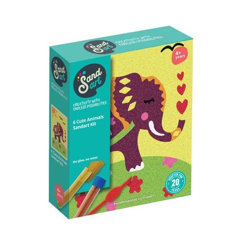 Sandart Cute Animals 6 pack