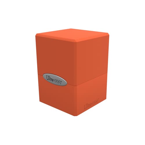 Satin Cube - Pumpkin Orange