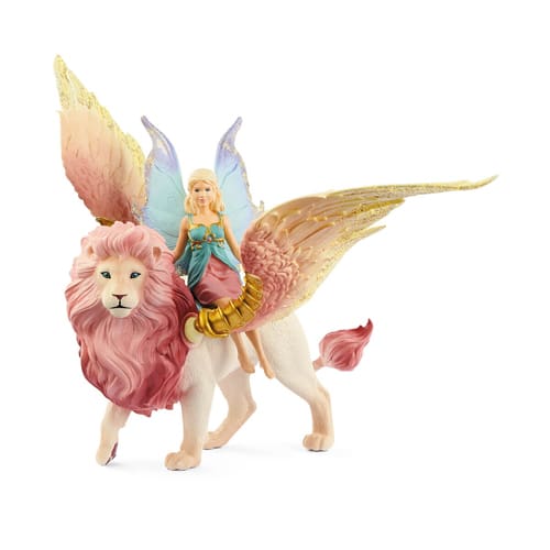 Schleich Fairy in Flight on Winged Lion