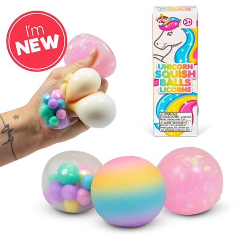Scrunchems Unicorn 3Pk Diddy Squish Balls
