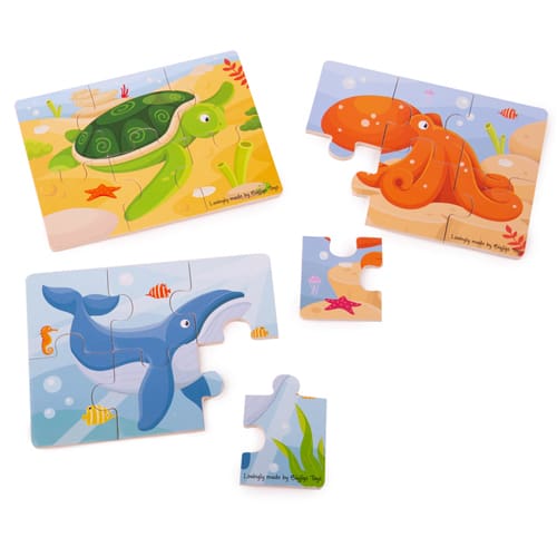 Sea Creatures - 6 Piece Puzzles