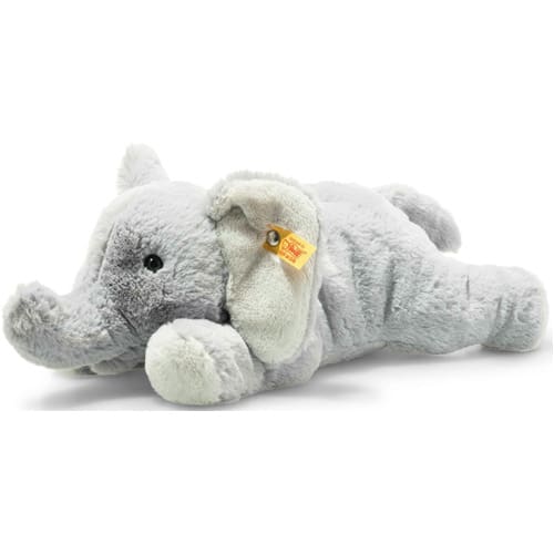 Soft Cuddly Friends Elna elephant, light grey - 28cm
