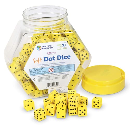 Soft Foam Dot Dice (Set of 200)
