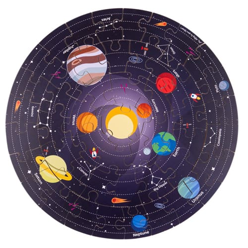 Space Explorer Circular Floor Puzzle