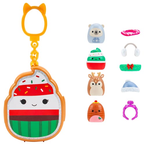 Squish-a-longs - Holiday Clip-a-longs - 4 Pack (STYLE 1) (W3)